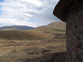 Looking onto the valley